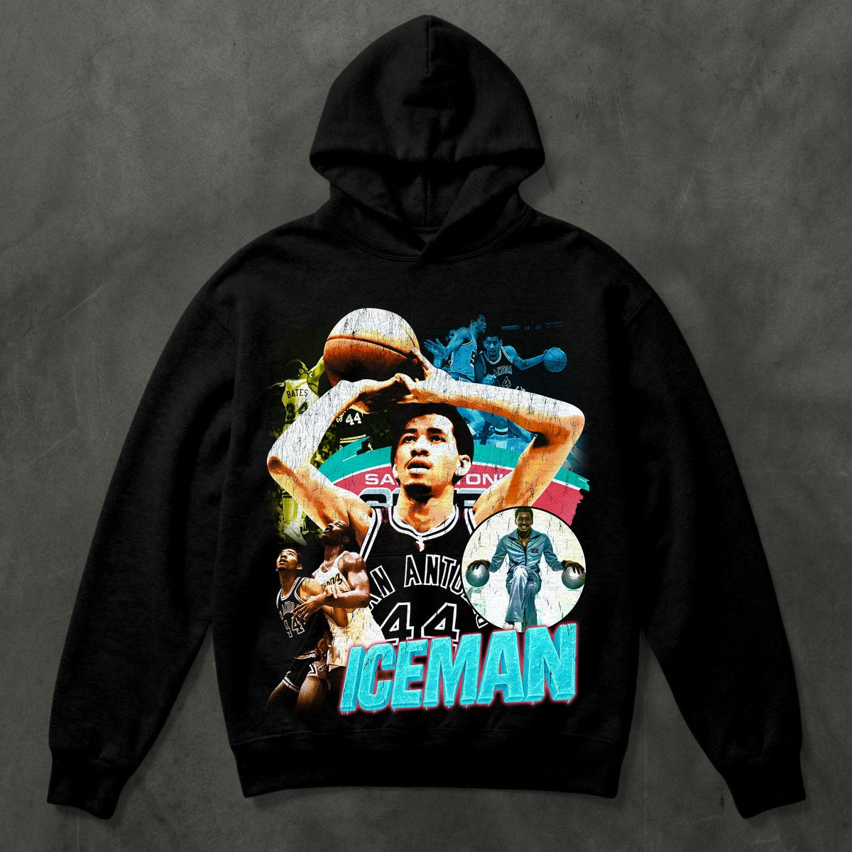 Ice Man Tee — Hoodie Black