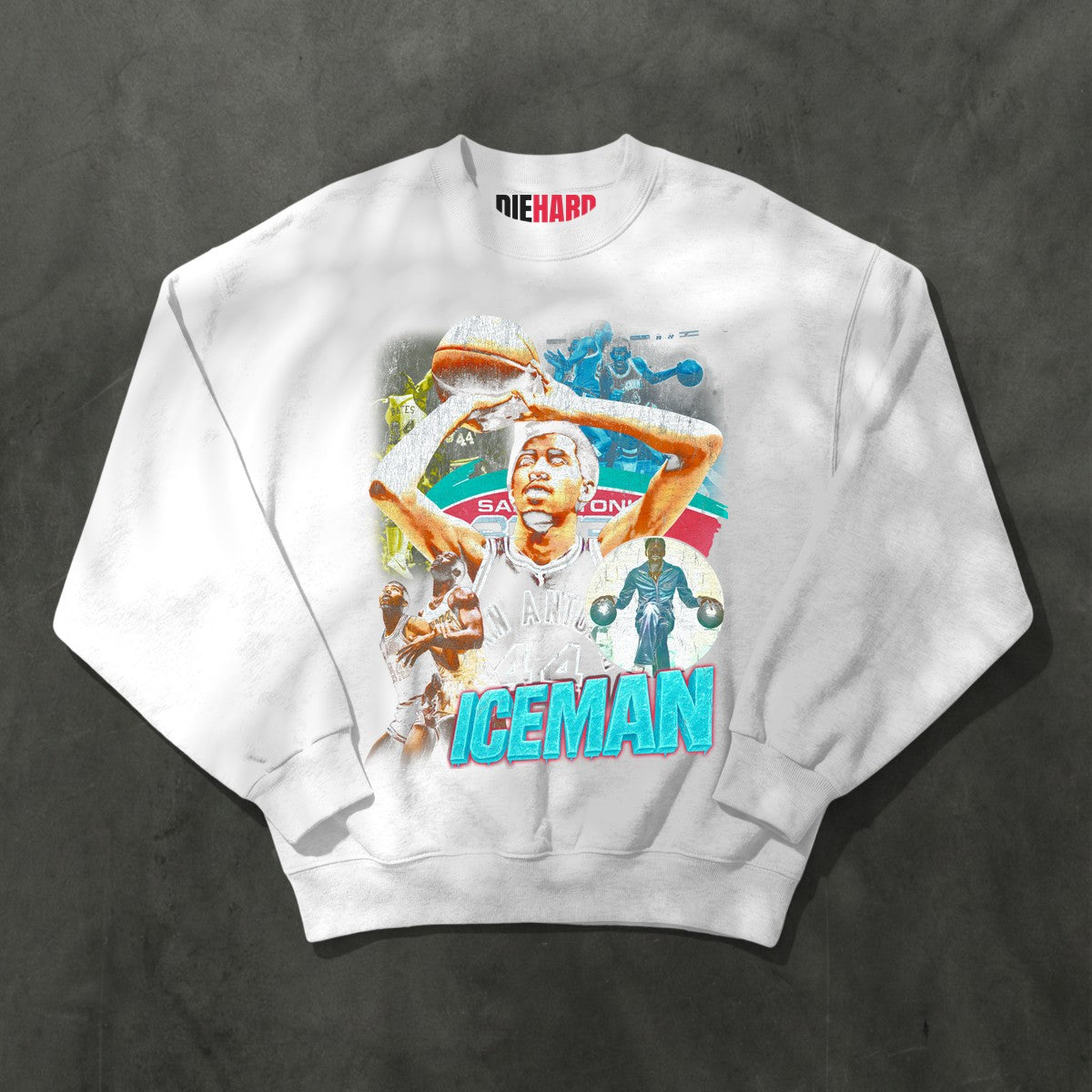Ice Man Tee — Crewneck White