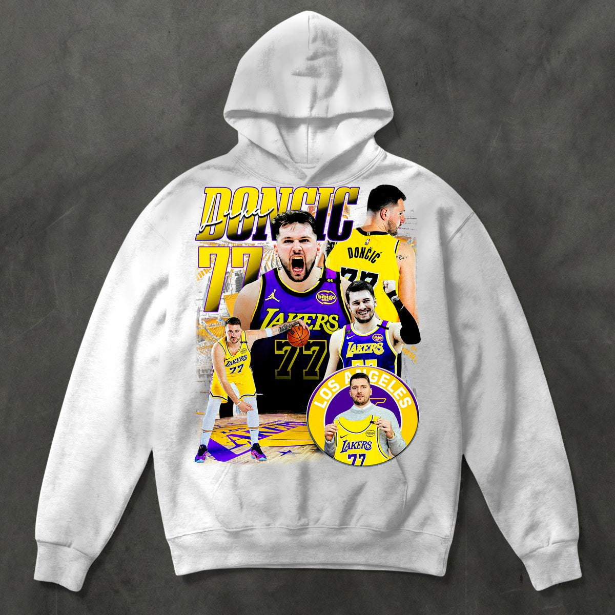 Laker Magic Tee — Hoodie White
