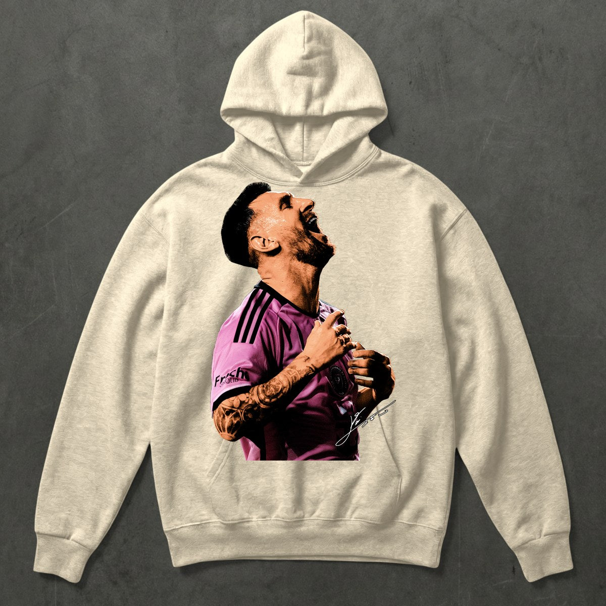 Messi Tee — Hoodie Cream