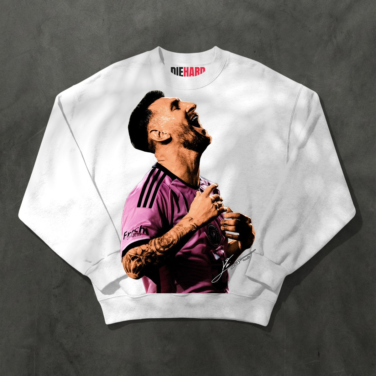 Messi Tee — Crewneck White