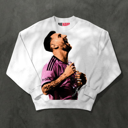 Messi Tee — Crewneck White