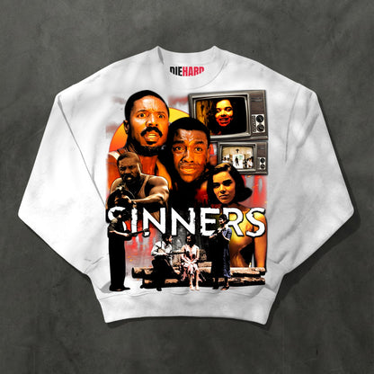 Sinners Tee — Crewneck White