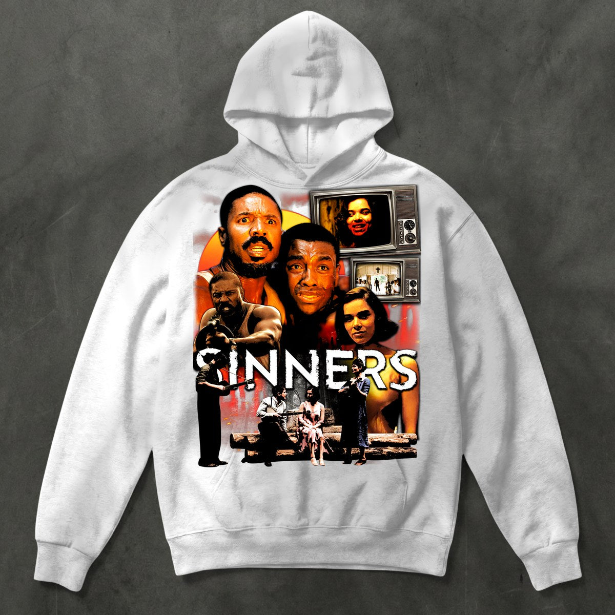 Sinners Tee — Hoodie White